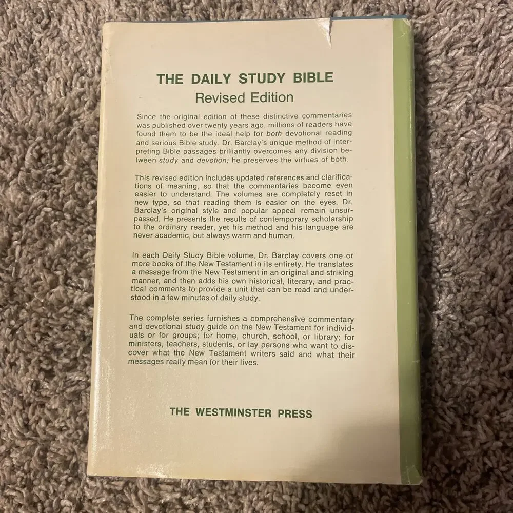 William Barclay the Daily Study Bible Series Book Lot 6 Books